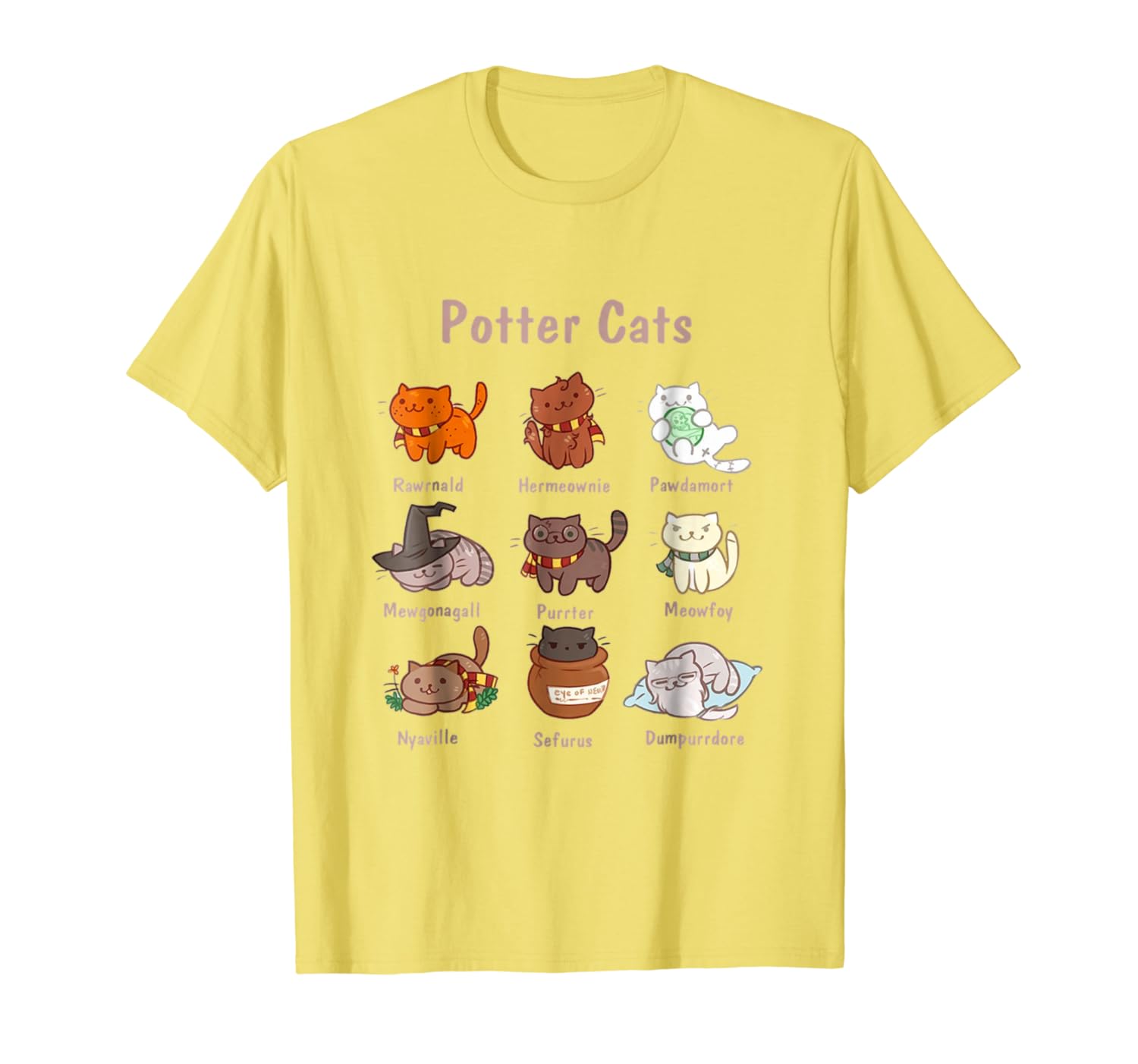 Potter Cats tshirt, Funny Gifts For Cat Lovers Tshirt